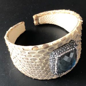 Jewelry - Laborite and Snake Skin Cuff Jewelry - Laborite and Snake Skin Cuff